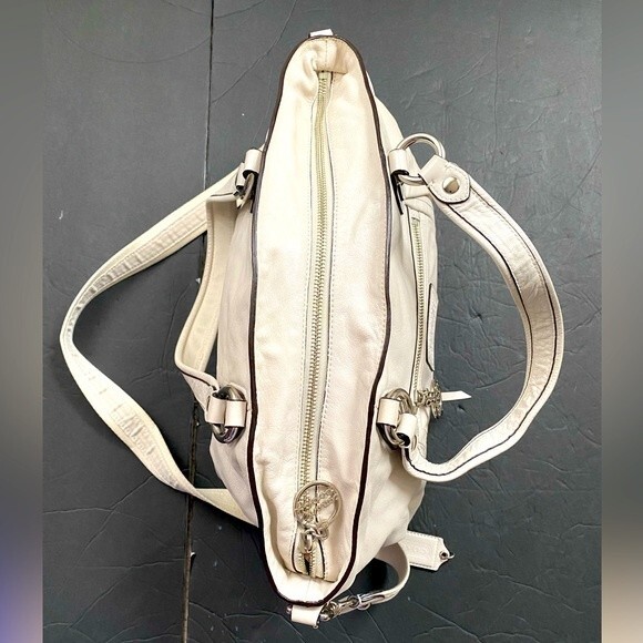 COACH  Legacy Poppy  Leather Rocker Crossbody Double Handles Ivory 16285 - Picture 3 of 16